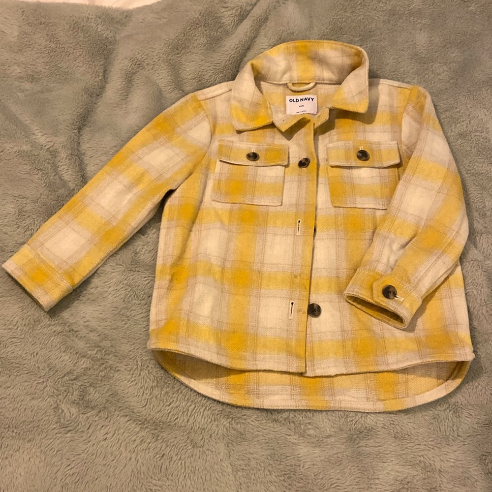 OLD NAVY girls plaid jacket